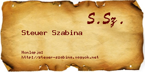 Steuer Szabina névjegykártya